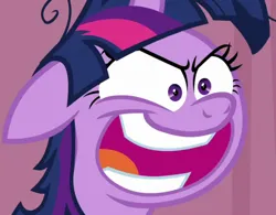 Size: 904x705 | Tagged: safe, derpibooru import, screencap, twilight sparkle, twilight sparkle (alicorn), alicorn, pony, a trivial pursuit, season 9, spoiler:s09, close-up, crazy face, cropped, faic, female, floppy ears, g4, image, mare, messy mane, obsessed, open mouth, png, shrunken pupils, solo, talking, teeth, trivia trot, twilight snapple, twilight sparkle is best facemaker, twilighting, twilynanas, wide mouth
