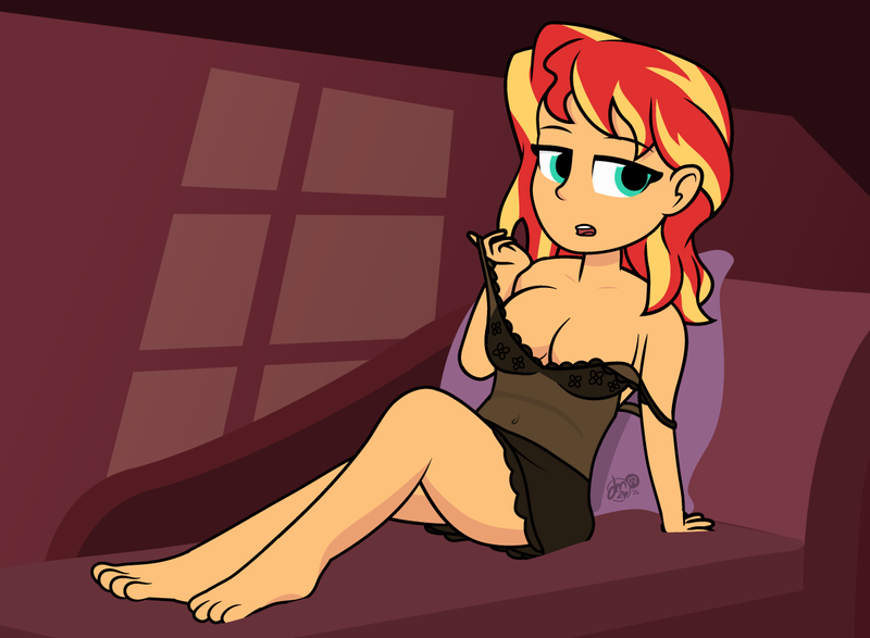 Size: 1200x880 | Tagged: suggestive, artist:dm29, derpibooru import, sunset shimmer, equestria girls, clothes, female, g4, image, nightgown, png, solo, solo female