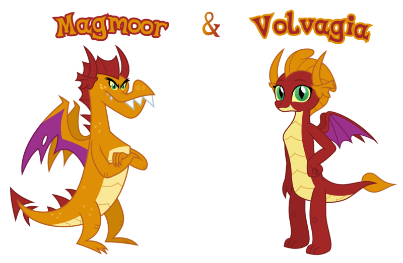 Size: 3381x2212 | Tagged: source needed, safe, anonymous artist, derpibooru import, oc, oc:magmoor, oc:volvagia, unofficial characters only, dragon, brother, brother and sister, closed mouth, crossed arms, description is relevant, dragoness, duo, eyebrows, eyelashes, eyes open, family, female, freckles, g4, hand on hip, happy, high res, horn, image, implied incest, incest, looking, looking at you, looking back, looking back at you, male, name, nostrils, offspring, parent:garble, parent:smolder, parents:smolble, png, product of incest, show accurate, siblings, simple background, sister, smiling, smiling at you, spread wings, standing, story included, symbol, teeth, text, transparent background, twins, vector, wall of tags, wings