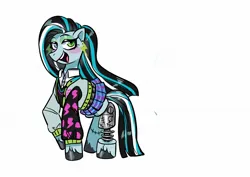 Size: 1754x1240 | Tagged: safe, artist:jully-park, derpibooru import, earth pony, pony, frankie stein, full body, image, jpeg, monster high, nonbinary, solo