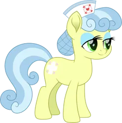 Size: 1784x1800 | Tagged: safe, artist:cloudy glow, derpibooru import, nurse coldheart, nurse snowheart, earth pony, female, g4, image, png, simple background, solo, transparent background