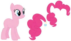 Size: 297x170 | Tagged: safe, artist:selenaede, derpibooru import, pinkie pie, oc, unofficial characters only, earth pony, base, cutie mark, earth pony oc, female, g4, hair, image, jpeg, simple background, smiling, standing, tail, transparent background, white background