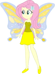 Size: 1157x1545 | Tagged: safe, artist:invisibleink, artist:tylerajohnson352, derpibooru import, fluttershy, fairy, equestria girls, beautiful, clothes, dress, fairy wings, g4, image, png, wings