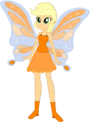 Size: 1154x1547 | Tagged: safe, artist:invisibleink, artist:tylerajohnson352, derpibooru import, applejack, fairy, equestria girls, beautiful, clothes, dress, g4, image, png, wings