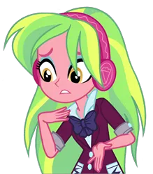 Size: 1134x1294 | Tagged: safe, derpibooru import, edit, edited screencap, screencap, lemon zest, human, equestria girls, background removed, g4, image, looking down, png, shadowbolts, simple background, solo, transparent background, worried