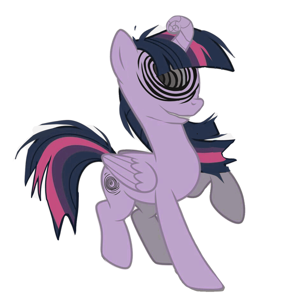 Size: 1280x1280 | Tagged: safe, artist:plinky, derpibooru import, twilight sparkle, alicorn, pony, alternate universe, female, horror, image, junji ito, mare, original art, png, solo, spiral, uzumaki