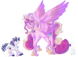 Size: 2883x2139 | Tagged: safe, artist:pegasus004, derpibooru import, princess cadance, shining armor, alicorn, pony, unicorn, 3d cutie mark, bowtie, colored wings, crown, female, horn, horseshoes, image, jewelry, male, meme, png, regalia, ship:shiningcadance, shipping, simple background, straight, the bride and the ugly ass groom, transparent background, veil, wings