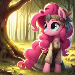 Size: 1024x1024 | Tagged: safe, ai content, derpibooru import, machine learning generated, pinkie pie, cyrillic, image, jpeg, russian, slavic