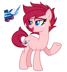 Size: 1550x1670 | Tagged: safe, artist:skyfallfrost, derpibooru import, oc, oc:ruby dare, earth pony, pony, female, image, mare, png, simple background, solo, transparent background