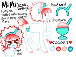 Size: 2048x1536 | Tagged: safe, artist:heartwoozy, derpibooru import, oc, oc:mimi, unofficial characters only, earth pony, pony, female, headband, image, jpeg, mare, reference sheet, simple background, solo, white background