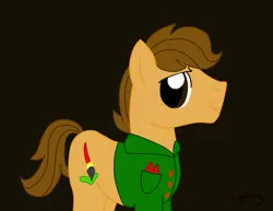 Size: 1024x792 | Tagged: safe, artist:thebrokencog, derpibooru import, oc, oc:brushstroked line, unofficial characters only, earth pony, black background, earth pony oc, image, jpeg, old art, simple background