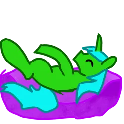 Size: 640x640 | Tagged: safe, artist:joeydr, derpibooru import, oc, oc:green byte, unofficial characters only, pony, unicorn, horn, image, male, png, simple background, sleeping, solo, stallion, transparent background