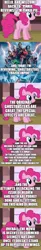 Size: 500x3048 | Tagged: safe, derpibooru import, edit, edited screencap, screencap, pinkie pie, comic:pinkie reviews, comic, ghostbusters, image, movie review, png, screencap comic