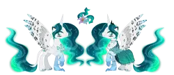 Size: 4000x1733 | Tagged: safe, artist:dixieadopts, derpibooru import, oc, oc:aurora nightshade, alicorn, hybrid, concave belly, female, image, long mane, long tail, png, simple background, slender, solo, tail, thin, transparent background