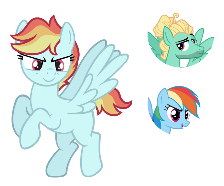 Size: 1024x850 | Tagged: safe, artist:sapphiretwinkle, derpibooru import, rainbow dash, zephyr breeze, oc, pegasus, pony, female, image, mare, offspring, parent:rainbow dash, parent:zephyr breeze, parents:zephdash, png, simple background, transparent background