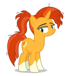 Size: 4600x5000 | Tagged: safe, alternate version, artist:gypsykumquat, derpibooru import, sunburst, pony, unicorn, .svg available, coat markings, female, g4, horn, image, inkscape, markings, messy mane, png, rule 63, show accurate, simple background, socks (coat marking), solo, sunstone (g4 r63 sunburst), transparent background, vector