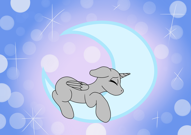 Size: 4092x2893 | Tagged: safe, artist:serenemyst, derpibooru import, alicorn, pony, commission, image, moon, png, your character here