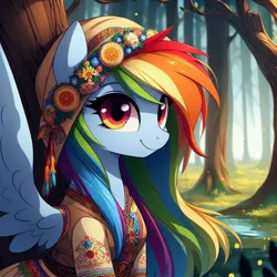 Size: 1024x1024 | Tagged: prompter needed, safe, ai content, derpibooru import, machine learning generated, rainbow dash, cyrillic, g4, image, jpeg, russian, slavic