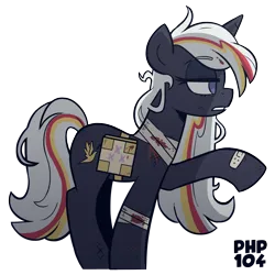 Size: 1800x1800 | Tagged: semi-grimdark, artist:wandrevieira1994, derpibooru import, oc, oc:velvet remedy, unofficial characters only, pony, unicorn, fallout equestria, bag, bandage, blood, g4, horn, image, medical saddlebag, messy mane, png, simple background, transparent background