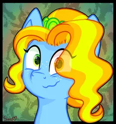 Size: 984x1051 | Tagged: safe, derpibooru import, oc, oc:singing sun, pony, heterochromia, image, looking at you, png
