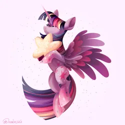 Size: 3000x3000 | Tagged: safe, artist:neonishe, derpibooru import, twilight sparkle, alicorn, pony, cute, flying, image, png, rainbow power, solo, spread wings, wings