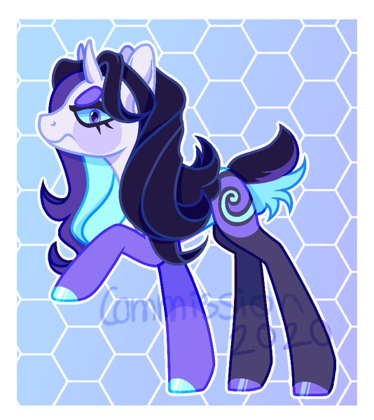 Size: 772x868 | Tagged: safe, artist:singingsun, derpibooru import, oc, pony, abstract background, female, horns, image, looking at you, png, solo