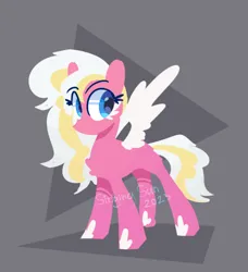 Size: 1520x1666 | Tagged: safe, artist:singingsun, derpibooru import, oc, unofficial characters only, pegasus, pony, abstract background, female, image, png, simple background, solo, white wings, wings