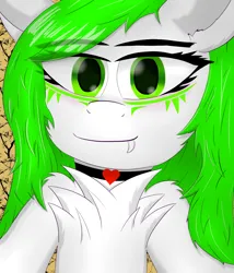 Size: 6500x7580 | Tagged: safe, artist:twinky, derpibooru import, oc, unofficial characters only, semi-anthro, cute, green mane, human shoulders, image, png, white body