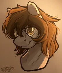 Size: 3100x3600 | Tagged: safe, artist:stardustspix, derpibooru import, oc, oc:stitched laces, earth pony, pony, bust, eye clipping through hair, eyebrows, eyebrows visible through hair, freckles, glasses, high res, image, male, png, portrait, solo, stallion, sternocleidomastoid