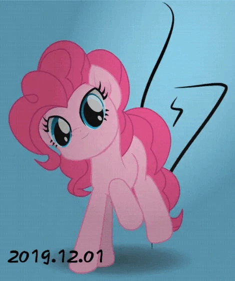 Size: 470x560 | Tagged: safe, artist:珀盾, derpibooru import, pinkie pie, earth pony, pony, animated, blinking, cute, dancing, diapinkes, female, gif, image, loop, mare, movie accurate, solo