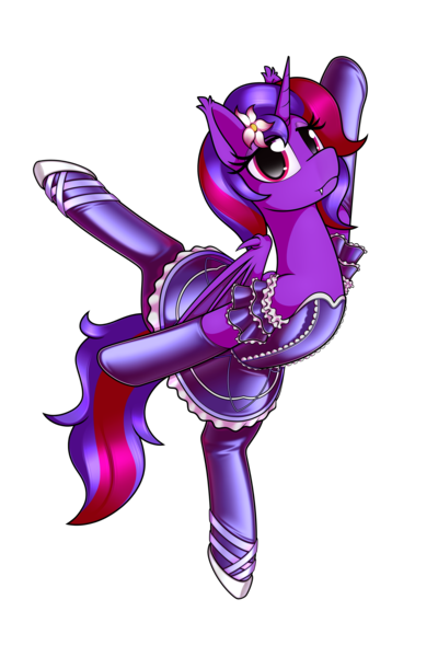 Size: 4000x6000 | Tagged: safe, artist:dacaoo, derpibooru import, oc, oc:violet rose ze vampony, series:battle to ballet, ballerina, ballet slippers, clothes, image, latex, latex dress, latex socks, png, socks