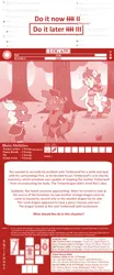 Size: 1000x2402 | Tagged: safe, artist:vavacung, derpibooru import, oc, oc:hybrid, oc:king rex, dragon, hybrid, timber wolf, comic:the adventure logs of young queen, comic, female, image, jpeg, male, sweet apple acres, timber dragon