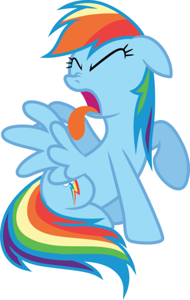 Size: 3000x4719 | Tagged: safe, artist:cloudy glow, derpibooru import, rainbow dash, pegasus, pony, over a barrel, disgusted, eyes closed, female, g4, image, png, simple background, solo, tongue out, transparent background, vector