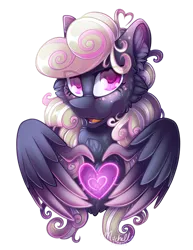 Size: 1024x1326 | Tagged: safe, artist:mychelle, derpibooru import, oc, oc:love dove, pegasus, pony, female, heart wings, image, mare, png, simple background, solo, transparent background