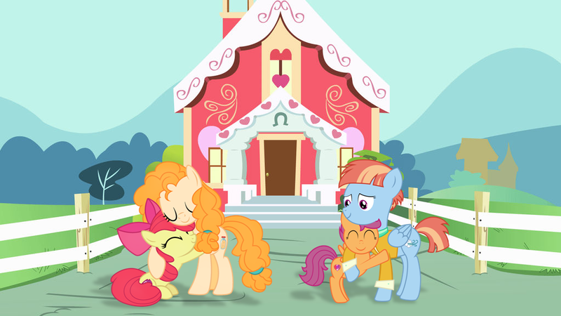 Size: 1023x575 | Tagged: artist needed, safe, anonymous artist, artist:catcatcat9, artist:roman-santos, artist:yoshigreenwater, derpibooru import, apple bloom, pear butter, scootaloo, windy whistles, earth pony, pegasus, pony, ^^, adopted, adopted daughter, adopted offspring, apple bloom's bow, bow, clothes, cute, cutealoo, daaaaaaaaaaaw, eyes closed, female, filly, foal, hair bow, headcanon, headcanon in the description, image, jacket, mare, mother and child, mother and daughter, pearabetes, png, ponyville schoolhouse, scootadoption, scootalove, smiling, wholesome, windybetes