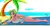 Size: 3140x1641 | Tagged: suggestive, artist:danielitamlp, derpibooru import, lemon zest, human, equestria girls, beach, breasts, busty lemon zest, clothes, female, g4, image, one-piece swimsuit, palm tree, png, sexy, solo, stupid sexy lemon zest, swimsuit, tree