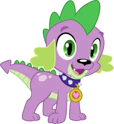 Size: 2679x2920 | Tagged: safe, artist:dupontsimon, derpibooru import, spike, spike the regular dog, dog, fanfic:magic shorts, equestria girls, equestria girls series, dragon tail, fanfic art, g4, image, png, simple background, solo, tail, transparent background, vector