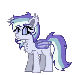 Size: 320x320 | Tagged: safe, artist:sp3ctrum-ii, derpibooru import, oc, oc:wisty, unofficial characters only, bat pony, animated, bat pony oc, bat wings, commission, eeee, image, png, scree, solo, wings