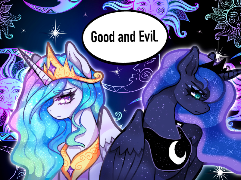 Size: 960x719 | Tagged: safe, artist:natures_love, derpibooru import, princess celestia, princess luna, alicorn, pony, duo, duo female, female, image, mare, png