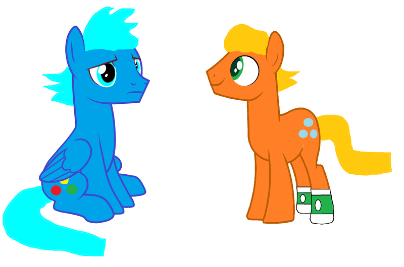Size: 2584x1712 | Tagged: safe, artist:memeartboi, derpibooru import, ponified, earth pony, pegasus, pony, adult, adult foal, adulthood, brothers, bubble, candy, clothes, cool, darwin watterson, family, food, gumball, gumball watterson, handsome, happy, image, male, male oc, nervous, png, sibling, sibling bonding, siblings, simple background, smiling, socks, stallion, stallion oc, the amazing world of gumball, white background