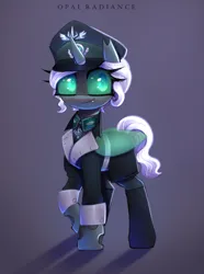 Size: 2229x3000 | Tagged: safe, artist:opal_radiance, derpibooru import, oc, oc:kitu elder, unofficial characters only, changeling, equestria at war mod, changeling oc, commission, gradient background, image, png, solo