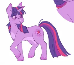 Size: 1480x1310 | Tagged: safe, artist:pasteljesterz, derpibooru import, twilight sparkle, pony, unicorn, coat markings, dappled, female, g4, image, jpeg, mare, simple background, solo, unicorn twilight, white background