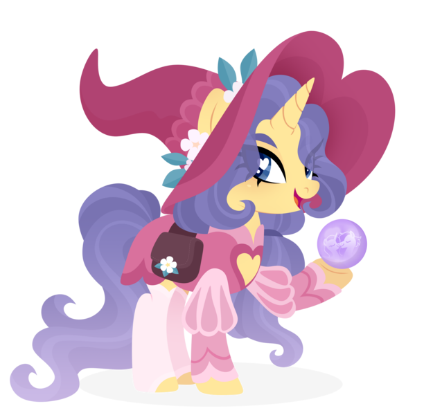 Size: 1920x1844 | Tagged: safe, artist:kabuvee, derpibooru import, oc, unofficial characters only, pony, unicorn, clothes, dress, female, hat, horn, image, mare, png, simple background, solo, transparent background, witch hat