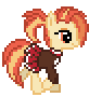Size: 82x90 | Tagged: safe, artist:jaye, derpibooru import, shimmy shake, earth pony, pony, animated, cheerleader, cheerleader outfit, clothes, desktop ponies, female, g4, gif, image, mare, pixel art, simple background, solo, sprite, transparent background, trotting