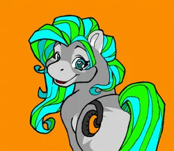 Size: 800x695 | Tagged: safe, artist:lyenuv, derpibooru import, oc, unofficial characters only, earth pony, pony, heart, heart eyes, image, jpeg, looking at you, looking back, looking back at you, simple background, solo, wingding eyes