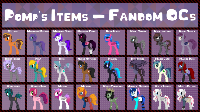 Size: 1920x1080 | Tagged: safe, artist:pompadour nautice, artist:veen, derpibooru import, oc, oc:magic cure, oc:mango dusk, oc:marceline, oc:marker pony, oc:marsh, oc:maxwell, oc:metal trombone, oc:midnight sapphire, oc:misty breeze, oc:mixtape, oc:moonbow melody, oc:morning glory (project horizons), oc:narzissa, oc:neon burst, oc:night shade, oc:night stitch, oc:night terror, oc:nightstalker, oc:nila, oc:nuki, oc:nurse haywick, oc:nuximu, oc:nyn indigo, fallout equestria, fallout equestria: project horizons, 3d, 3d model, 4chan, fanfic art, group, image, png, project zomboid, render