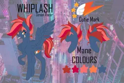 Size: 2039x1378 | Tagged: safe, artist:majesticwhalequeen, derpibooru import, oc, oc:whiplash, pegasus, pony, cigarette, female, image, jpeg, mare, reference sheet, solo