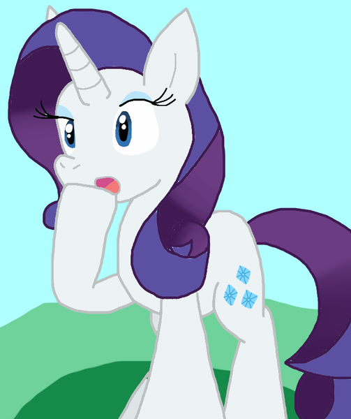 Size: 739x882 | Tagged: safe, artist:cmara, derpibooru import, rarity, unicorn, female, g4, horn, image, png, solo