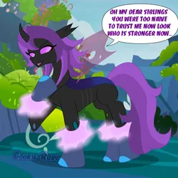 Size: 2024x2024 | Tagged: safe, derpibooru import, oc, unofficial characters only, changedling, changeling, changeling oc, g4, image, png, ponysona, solo, transformation
