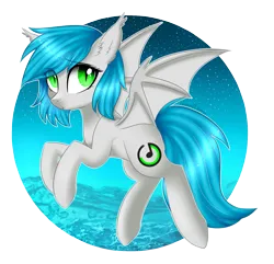 Size: 1605x1549 | Tagged: safe, artist:queenofsilvers, derpibooru import, oc, oc:sister note, unofficial characters only, bat pony, pony, bat ears, bat pony oc, bat wings, commission, ear fluff, eye clipping through hair, eyebrows, eyebrows visible through hair, female, image, looking at you, mare, ocean, png, signature, simple background, slit pupils, solo, spread wings, tail, transparent background, water, wings